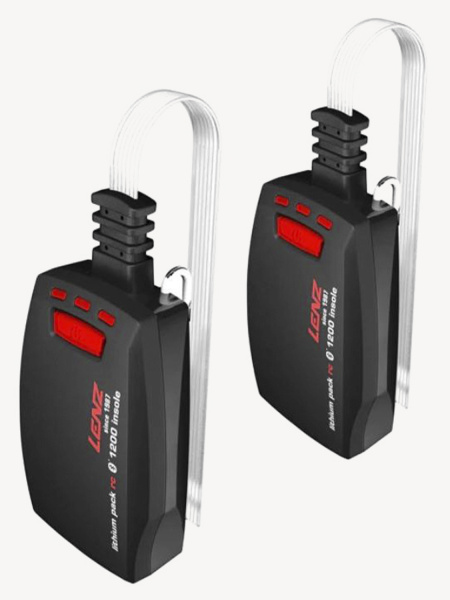 Аккумуляторы с З/У LENZ Lithium Pack insole Rcb 1200 (2шт 7,4V*1200mAh=8,88Wh, Black)
